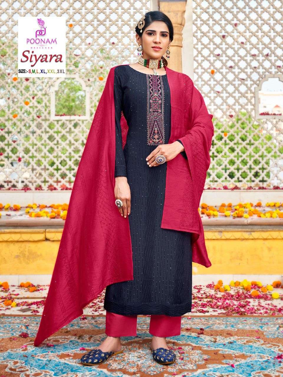 SIYARA BY SMIT CREATION 1001 TO 1006 SERIES DESIGNER STYLISH FANCY COLORFUL BEAUTIFUL PARTY WEAR & ETHNIC WEAR COLLECTION CREPE SILK KURTIS AT WHOLESALE PRICE