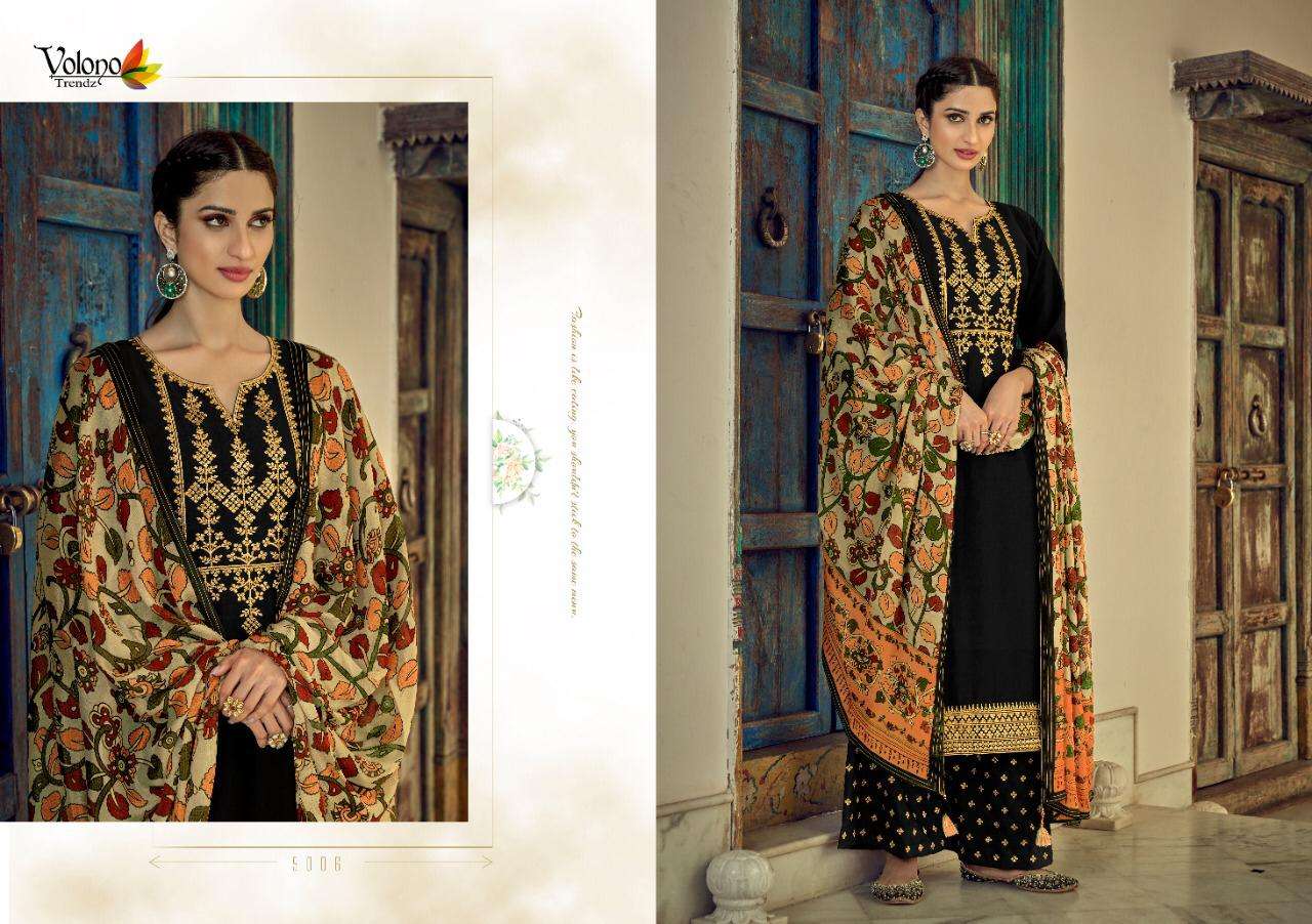 Ehrum By Volono Trendz 5001 To 5008 Series Beautiful Suits Colorful Stylish Fancy Casual Wear & Ethnic Wear Silk Print Dresses At Wholesale Price