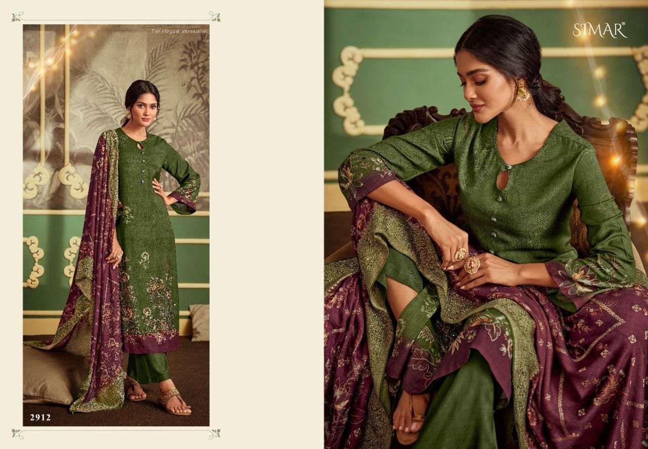 REHA BY GLOSSY 2907 TO 2912 SERIES BEAUTIFUL SUITS COLORFUL STYLISH FANCY CASUAL WEAR & ETHNIC WEAR PURE VISCOSE PASHMINA DRESSES AT WHOLESALE PRICE