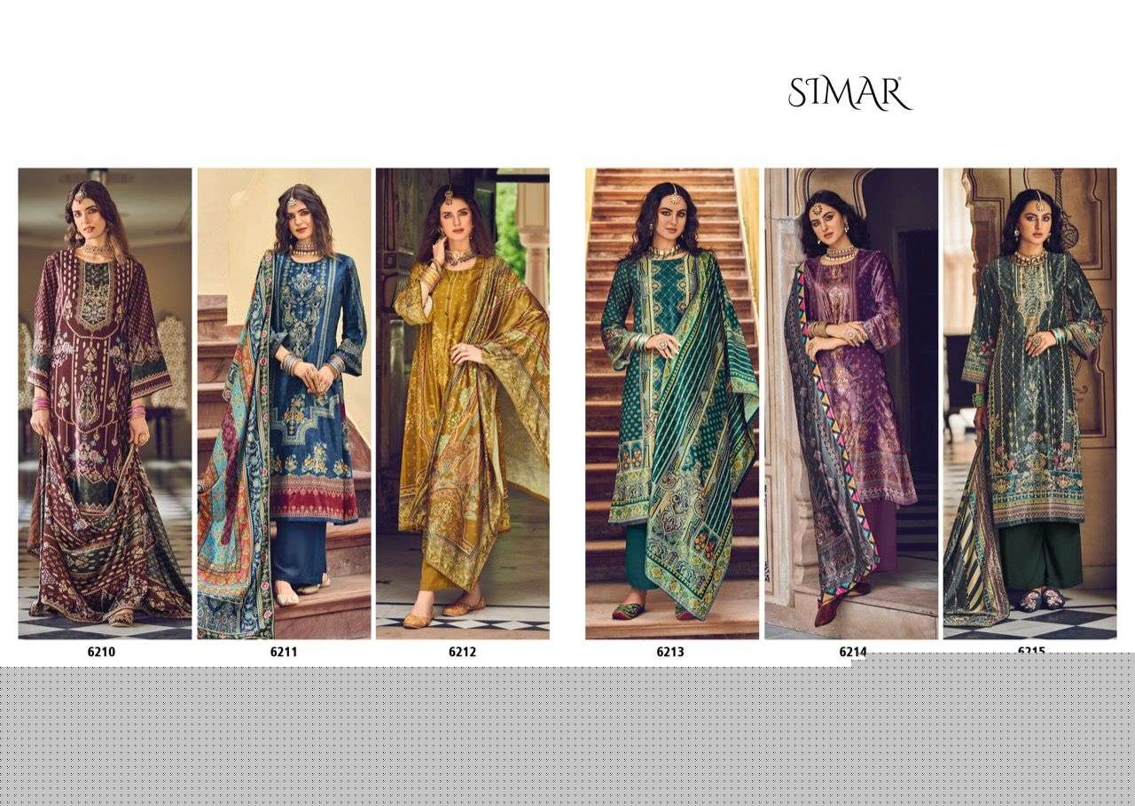 SWARAA BY GLOSSY 6210 TO 6215 SERIES BEAUTIFUL SUITS COLORFUL STYLISH FANCY CASUAL WEAR & ETHNIC WEAR PURE VELVET DRESSES AT WHOLESALE PRICE