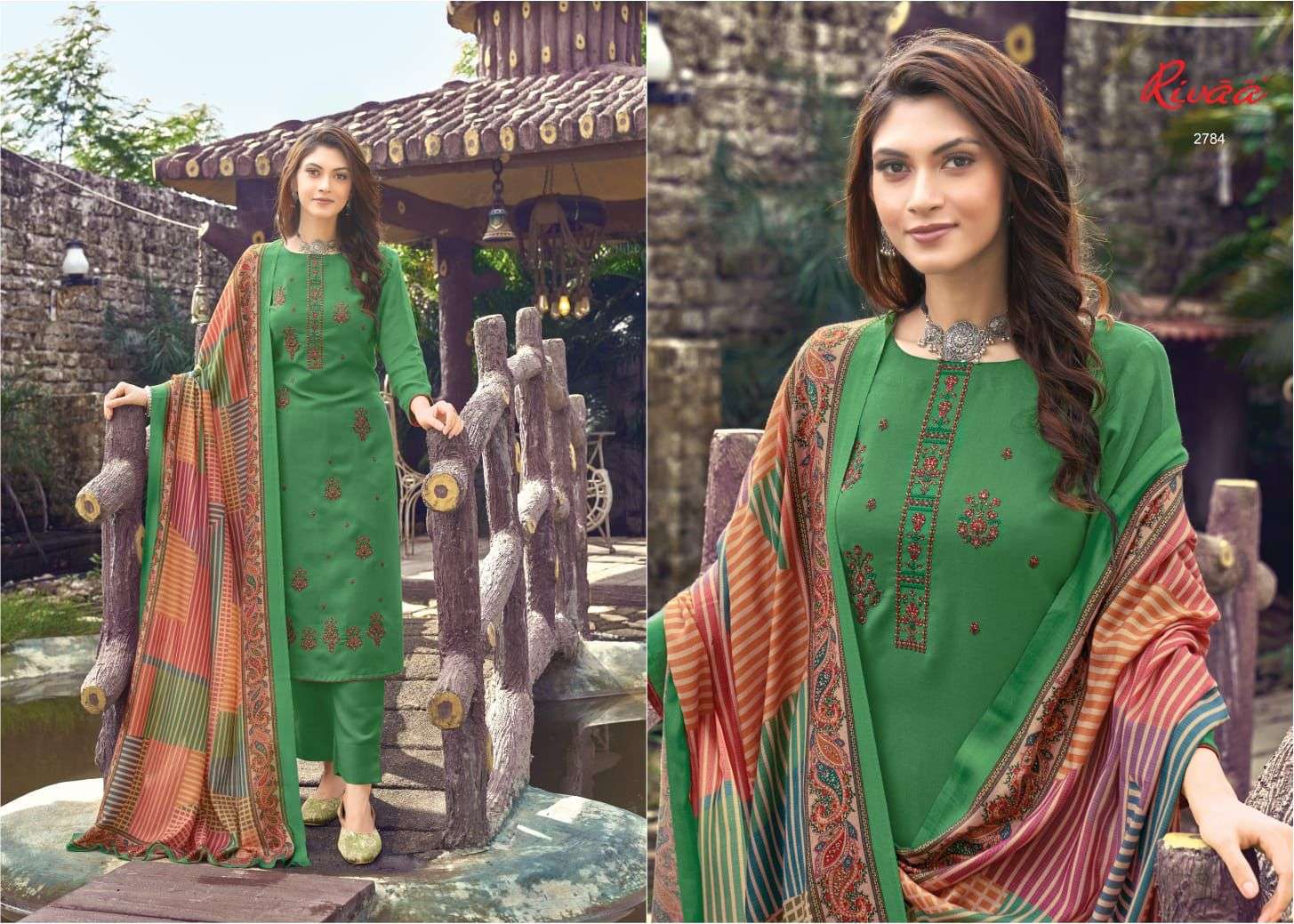 MISHIKA BY RIVAA 2779 TO 2785 SERIES BEAUTIFUL SUMMER COLLECTION PAKISATNI SUITS STYLISH FANCY COLORFUL CASUAL WEAR & ETHNIC WEAR HEAVY PASHMINA EMBROIDERED DRESSES AT WHOLESALE PRICE