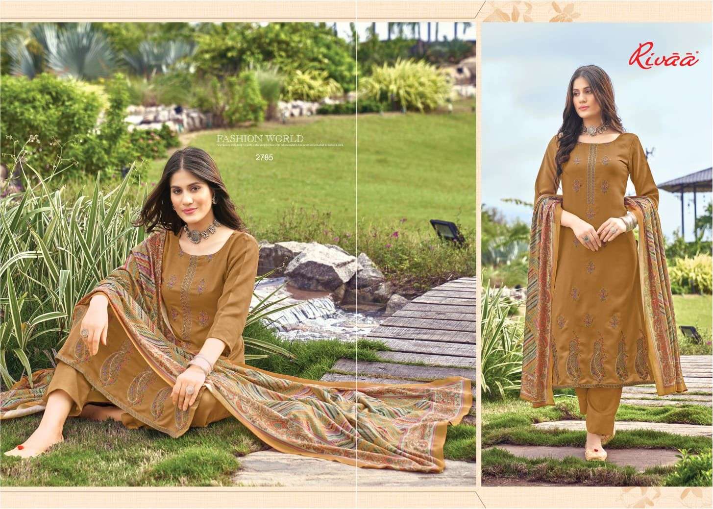 MISHIKA BY RIVAA 2779 TO 2785 SERIES BEAUTIFUL SUMMER COLLECTION PAKISATNI SUITS STYLISH FANCY COLORFUL CASUAL WEAR & ETHNIC WEAR HEAVY PASHMINA EMBROIDERED DRESSES AT WHOLESALE PRICE