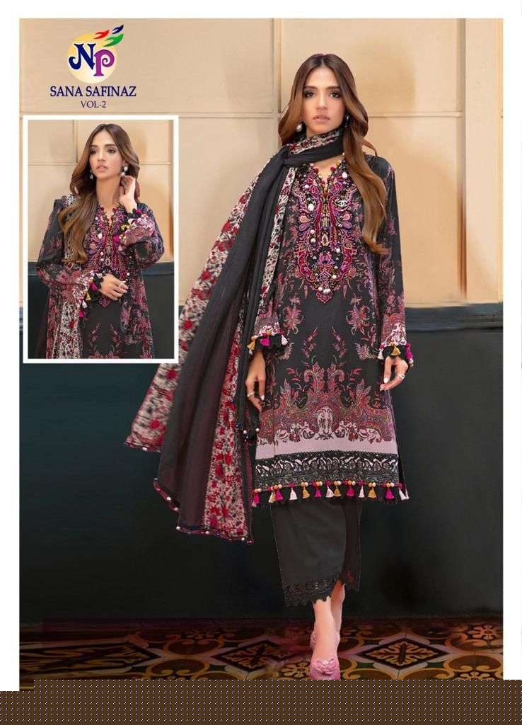 Sana Safinaz Vol-2 By Nand Gopal Prints 2001 To 2008 Series Beautiful Collection Suits Stylish Fancy Colorful Casual Wear & Ethnic Wear Cotton Printed Dresses At Wholesale Price