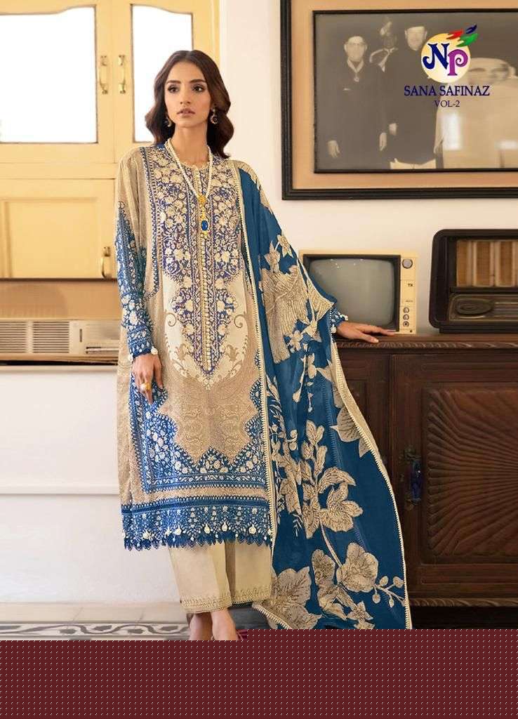 Sana Safinaz Vol-2 By Nand Gopal Prints 2001 To 2008 Series Beautiful Collection Suits Stylish Fancy Colorful Casual Wear & Ethnic Wear Cotton Printed Dresses At Wholesale Price