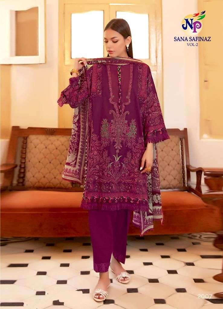 Sana Safinaz Vol-2 By Nand Gopal Prints 2001 To 2008 Series Beautiful Collection Suits Stylish Fancy Colorful Casual Wear & Ethnic Wear Cotton Printed Dresses At Wholesale Price