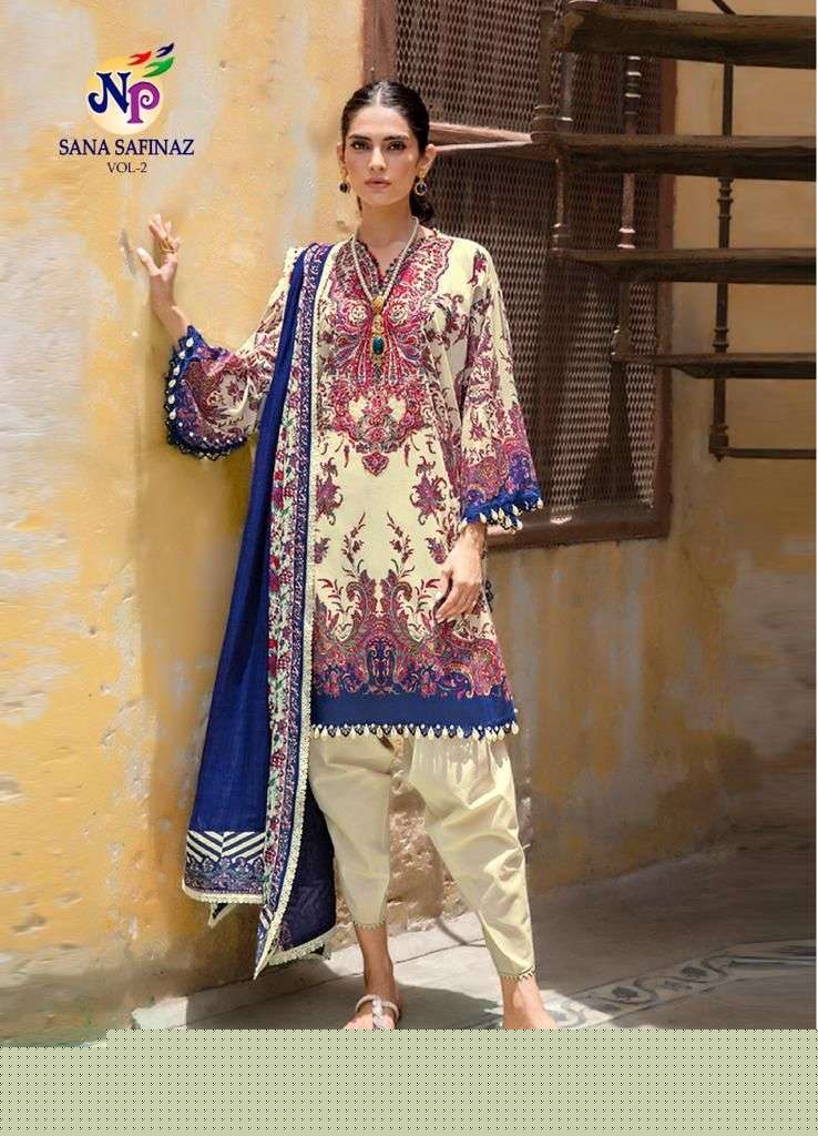 Sana Safinaz Vol-2 By Nand Gopal Prints 2001 To 2008 Series Beautiful Collection Suits Stylish Fancy Colorful Casual Wear & Ethnic Wear Cotton Printed Dresses At Wholesale Price