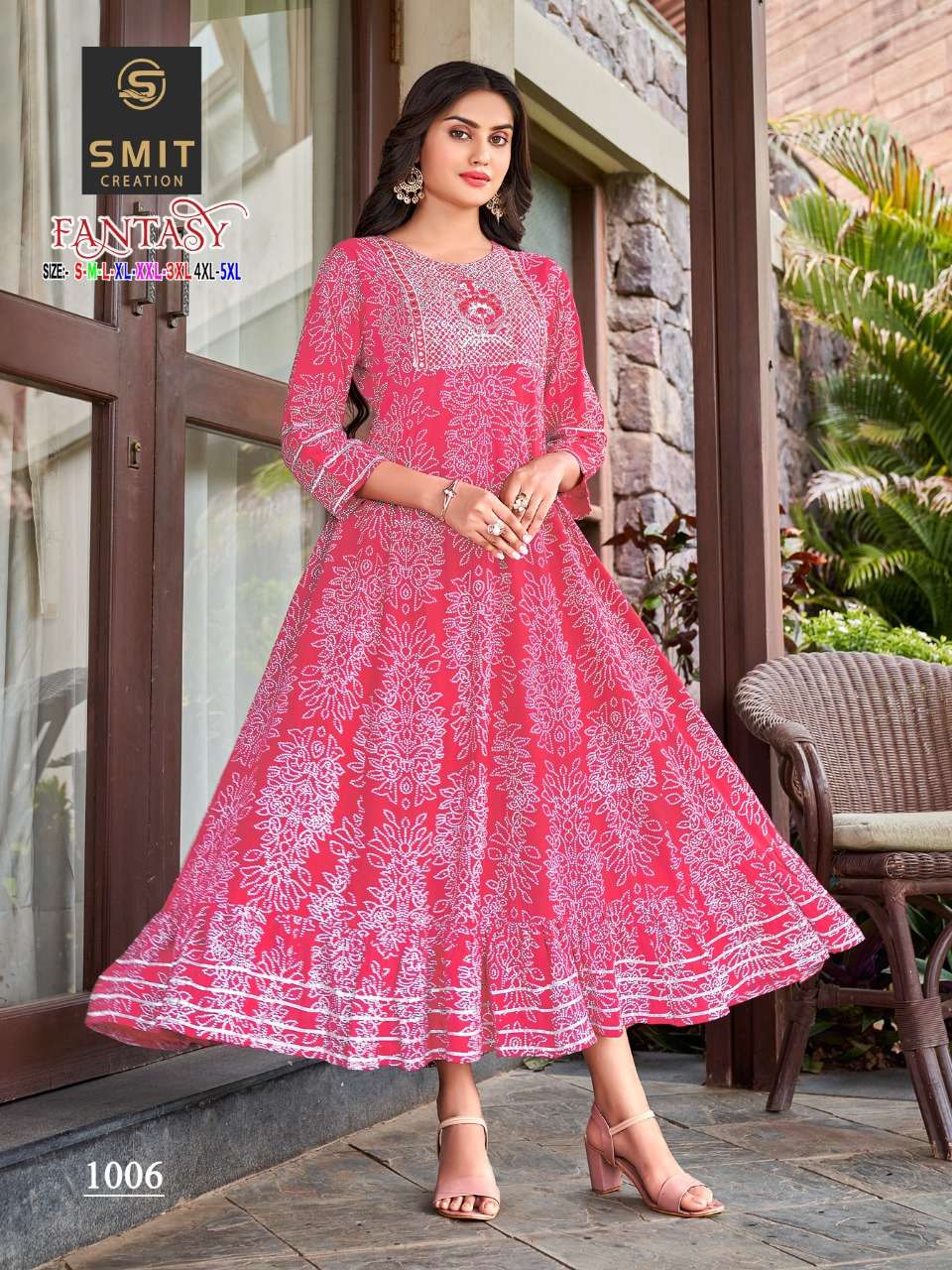 FANTASY BY SMIT CREATION 1001 TO 1008 SERIES BEAUTIFUL STYLISH FANCY COLORFUL CASUAL WEAR & ETHNIC WEAR RAYON PRINT GOWNS AT WHOLESALE PRICE