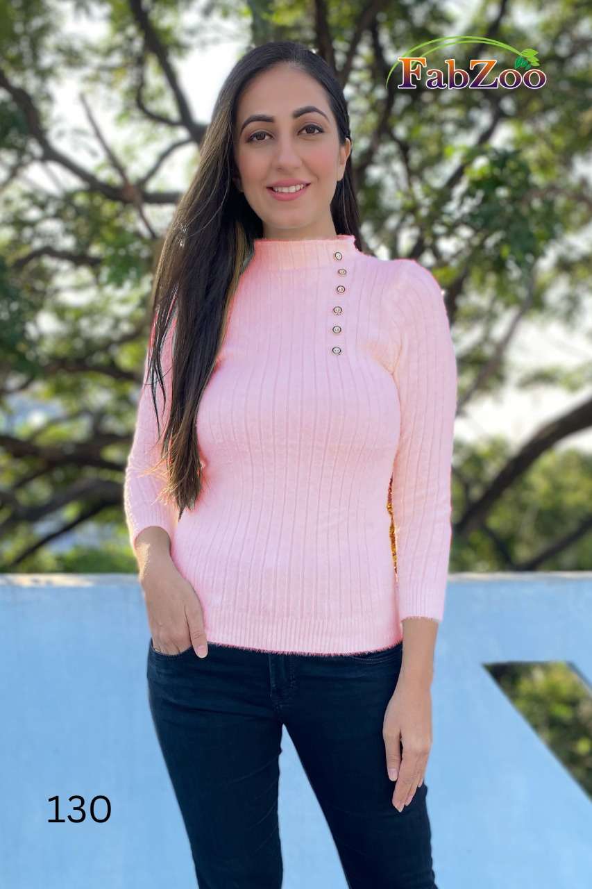 WINTER VOL-2 BY FAB ZOO 127 TO 132 SERIES DESIGNER STYLISH FANCY COLORFUL BEAUTIFUL PARTY WEAR & ETHNIC WEAR COLLECTION RABBIT WOOL TOPS AT WHOLESALE PRICE