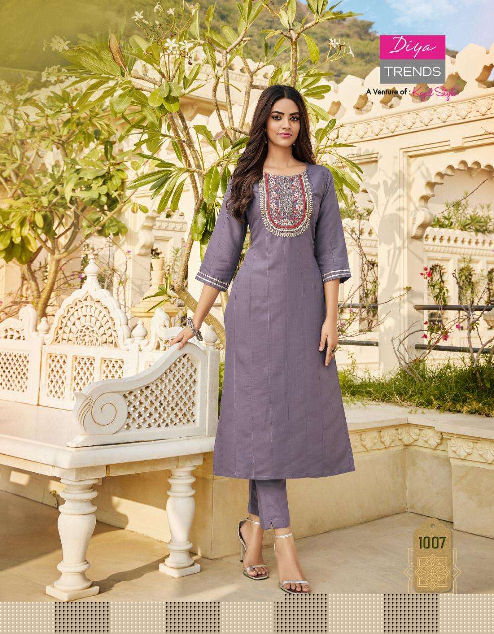 MINTRA VOL-1 BY DIYA TRENDS 1001 TO 1012 SERIES DESIGNER STYLISH FANCY COLORFUL BEAUTIFUL PARTY WEAR & ETHNIC WEAR COLLECTION RAYON KURTIS WITH BOTTOM AT WHOLESALE PRICE