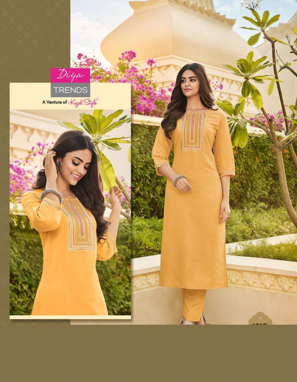 MINTRA VOL-1 BY DIYA TRENDS 1001 TO 1012 SERIES DESIGNER STYLISH FANCY COLORFUL BEAUTIFUL PARTY WEAR & ETHNIC WEAR COLLECTION RAYON KURTIS WITH BOTTOM AT WHOLESALE PRICE