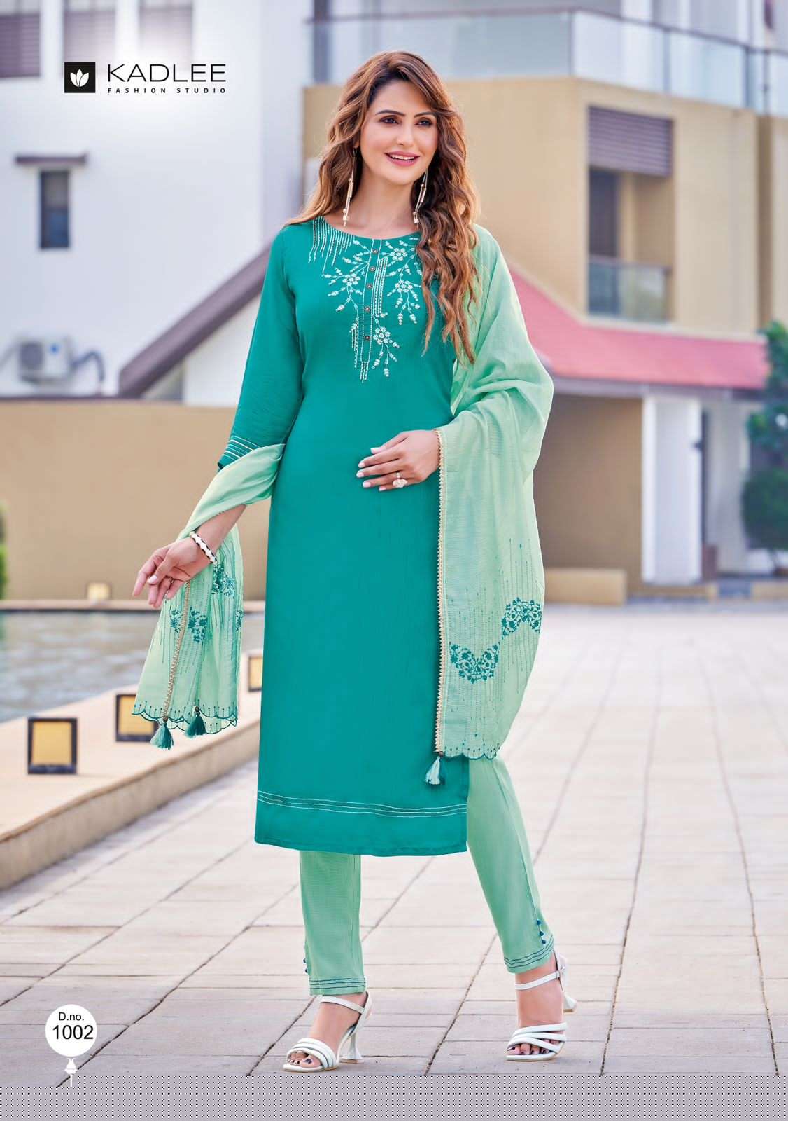 ANUPAMA BY KADLEE 1001 TO 1006 SERIES BEAUTIFUL SUITS COLORFUL STYLISH FANCY CASUAL WEAR & ETHNIC WEAR VISCOSE SILK EMBROIDERED DRESSES AT WHOLESALE PRICE