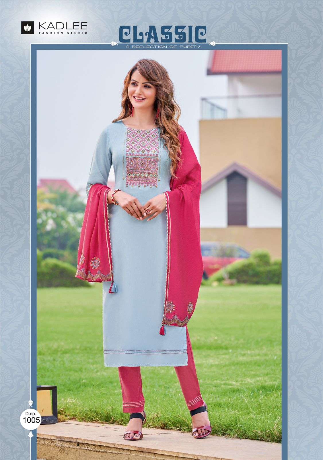 ANUPAMA BY KADLEE 1001 TO 1006 SERIES BEAUTIFUL SUITS COLORFUL STYLISH FANCY CASUAL WEAR & ETHNIC WEAR VISCOSE SILK EMBROIDERED DRESSES AT WHOLESALE PRICE
