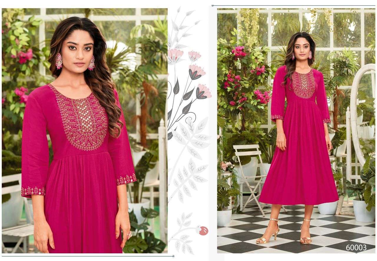 BULLET VOL-2 BY ARTIO 60001 TO 60008 SERIES DESIGNER STYLISH FANCY COLORFUL BEAUTIFUL PARTY WEAR & ETHNIC WEAR COLLECTION PURE VISCOSE SILK KURTIS AT WHOLESALE PRICE