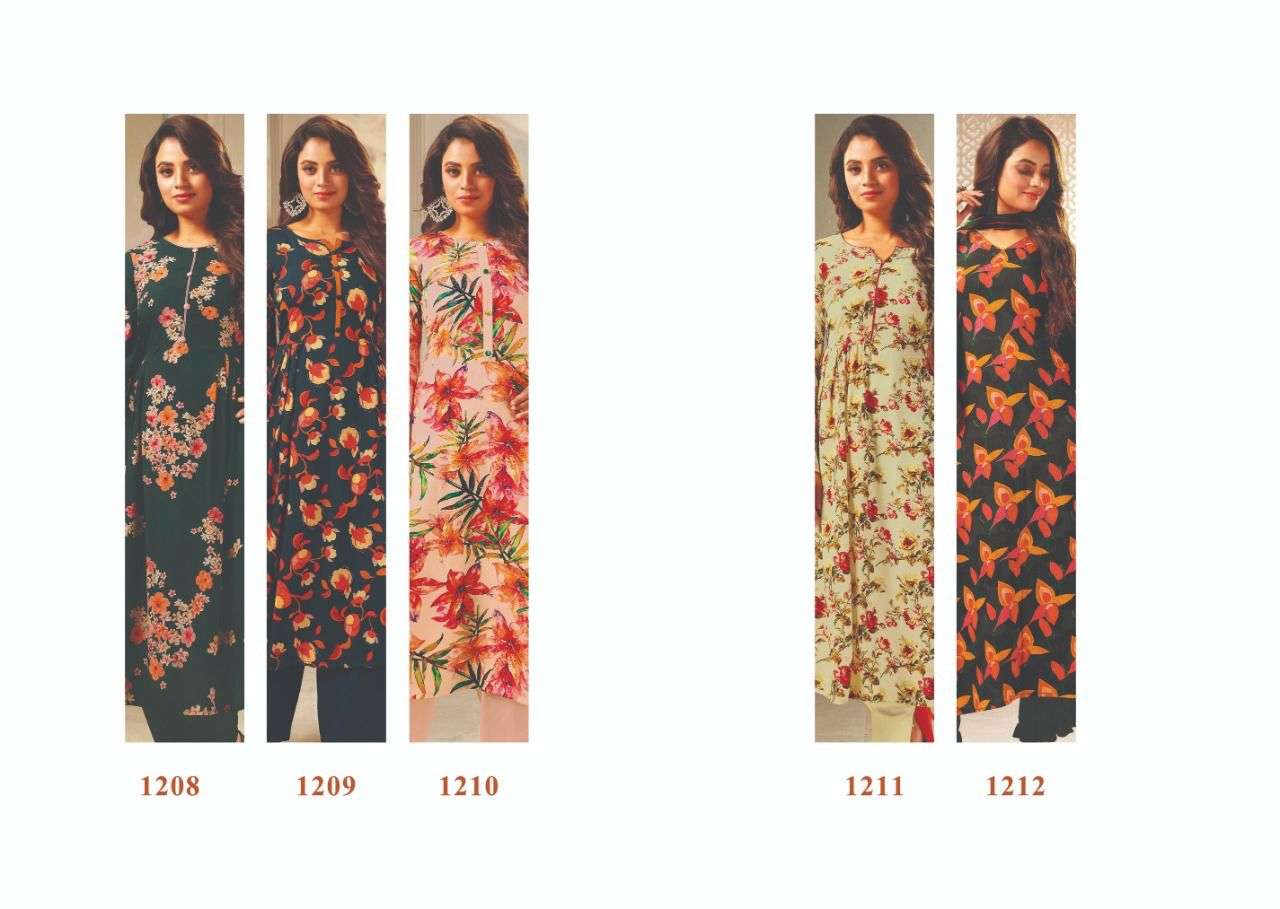 FASHION FOREVER VOL-2 BY SUSHMA 1208 TO 1212 SERIES BEAUTIFUL STYLISH PAKISATNI SUITS FANCY COLORFUL CASUAL WEAR & ETHNIC WEAR & READY TO WEAR FANCY DRESSES AT WHOLESALE PRICE
