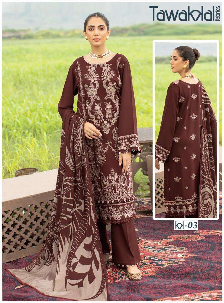 MEHROZ BY TAWAKKAL FAB 01 TO 10 SERIES BEAUTIFUL PAKISTANI SUITS COLORFUL STYLISH FANCY CASUAL WEAR & ETHNIC WEAR PURE COTTON DRESSES AT WHOLESALE PRICE