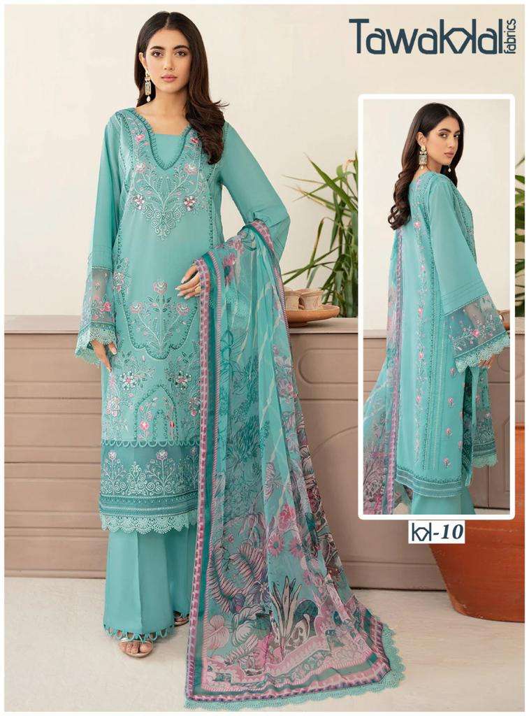 MEHROZ BY TAWAKKAL FAB 01 TO 10 SERIES BEAUTIFUL PAKISTANI SUITS COLORFUL STYLISH FANCY CASUAL WEAR & ETHNIC WEAR PURE COTTON DRESSES AT WHOLESALE PRICE