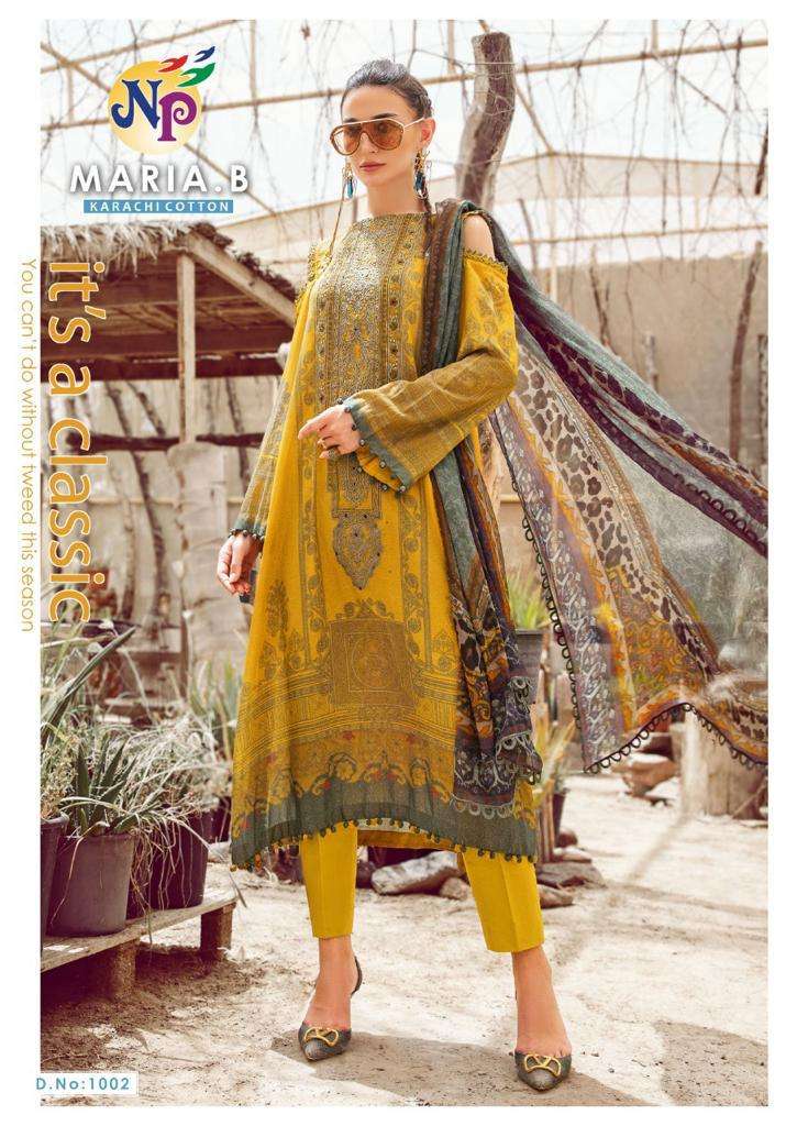 MARIA.B BY NAND GOPAL PRINTS 1001 TO 1008 SERIES DESIGNER SUITS BEAUTIFUL FANCY STYLISH COLORFUL PARTY WEAR & OCCASIONAL WEAR COTTON PRINTED DRESSES AT WHOLESALE PRICE