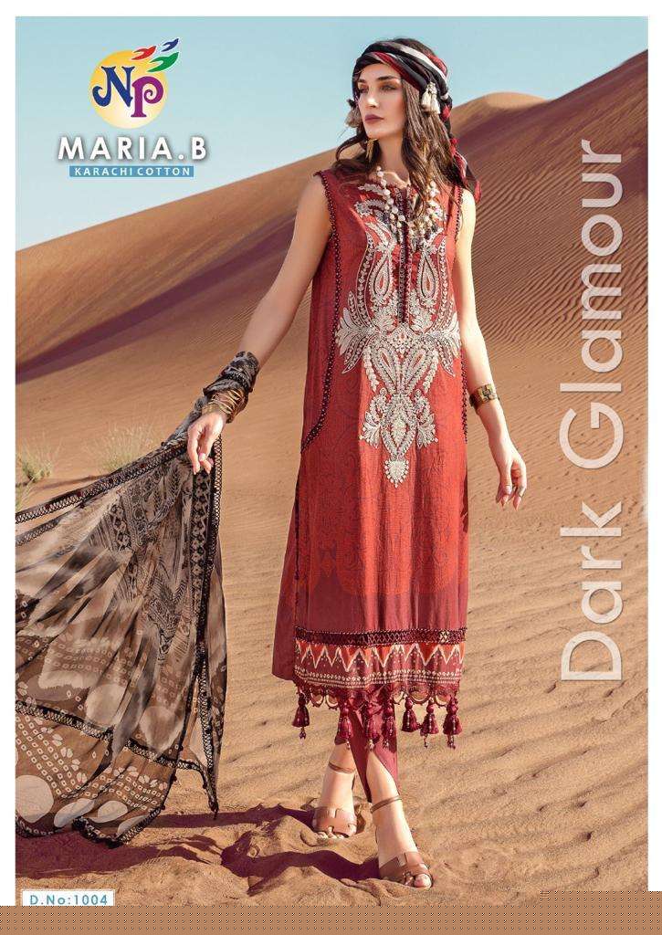 MARIA.B BY NAND GOPAL PRINTS 1001 TO 1008 SERIES DESIGNER SUITS BEAUTIFUL FANCY STYLISH COLORFUL PARTY WEAR & OCCASIONAL WEAR COTTON PRINTED DRESSES AT WHOLESALE PRICE