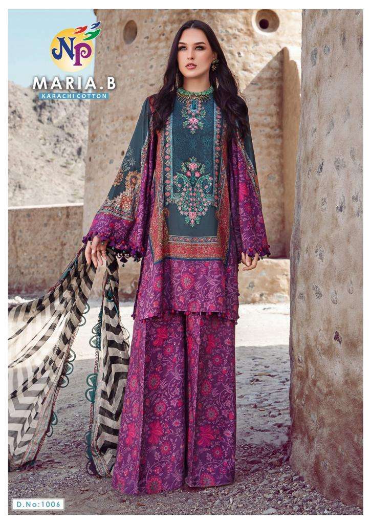 MARIA.B BY NAND GOPAL PRINTS 1001 TO 1008 SERIES DESIGNER SUITS BEAUTIFUL FANCY STYLISH COLORFUL PARTY WEAR & OCCASIONAL WEAR COTTON PRINTED DRESSES AT WHOLESALE PRICE