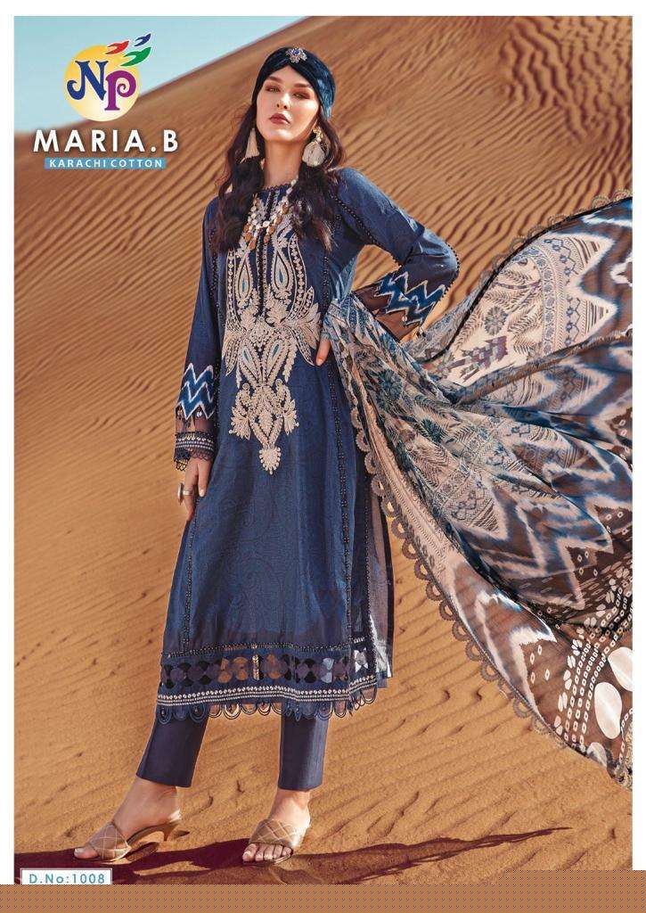 MARIA.B BY NAND GOPAL PRINTS 1001 TO 1008 SERIES DESIGNER SUITS BEAUTIFUL FANCY STYLISH COLORFUL PARTY WEAR & OCCASIONAL WEAR COTTON PRINTED DRESSES AT WHOLESALE PRICE