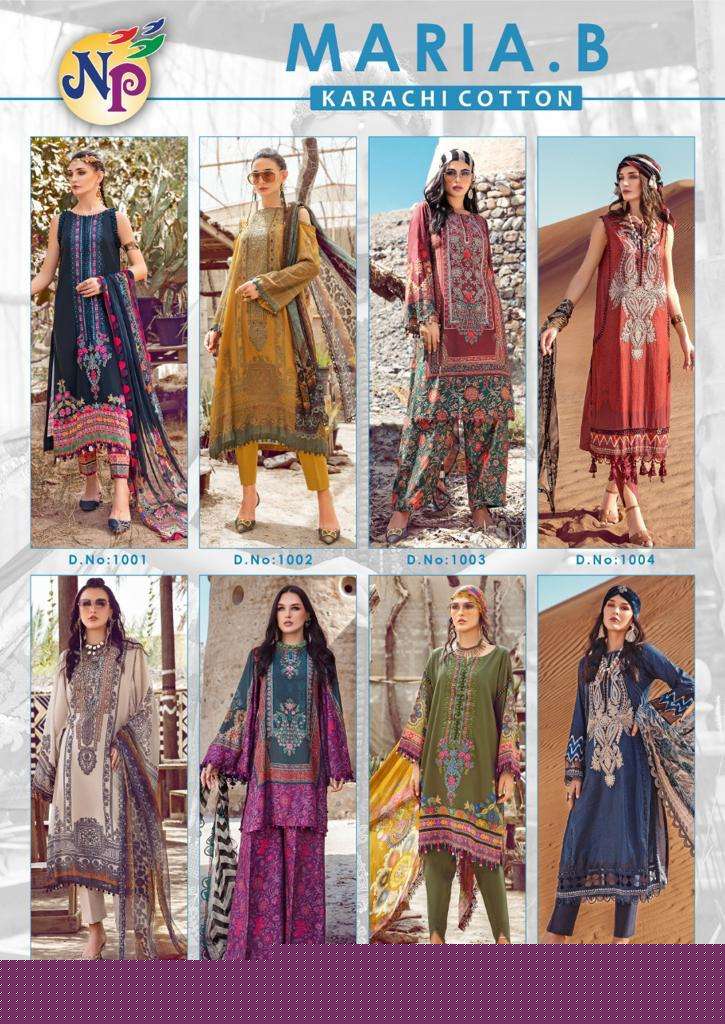 MARIA.B BY NAND GOPAL PRINTS 1001 TO 1008 SERIES DESIGNER SUITS BEAUTIFUL FANCY STYLISH COLORFUL PARTY WEAR & OCCASIONAL WEAR COTTON PRINTED DRESSES AT WHOLESALE PRICE