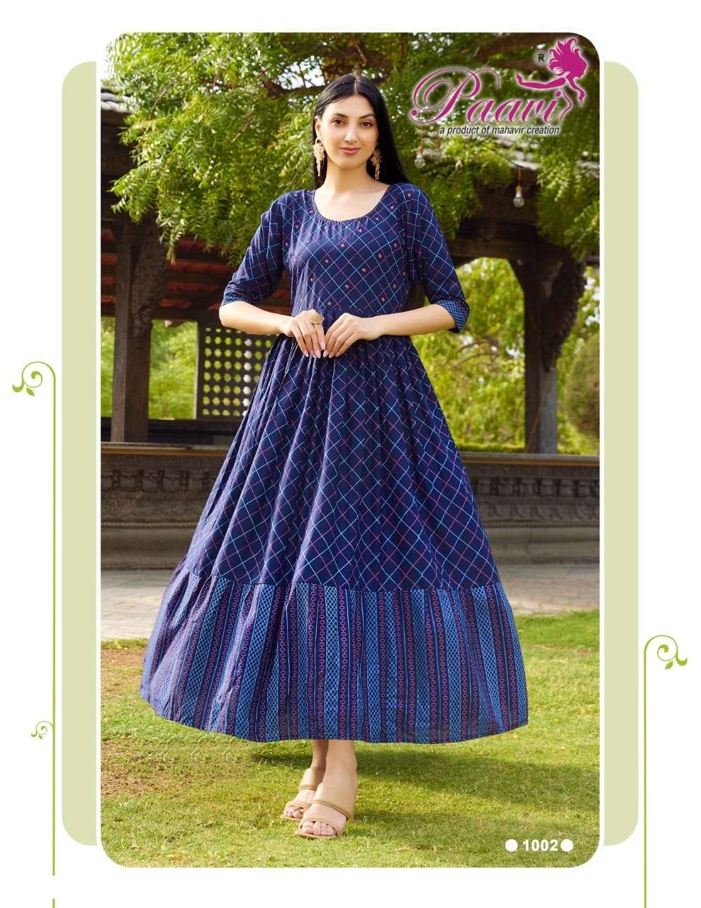 AARADHYA VOL-1 BY PAAVI 1001 TO 1010 SERIES BEAUTIFUL STYLISH FANCY COLORFUL CASUAL WEAR & ETHNIC WEAR HEAVY RAYON GOWNS AT WHOLESALE PRICE