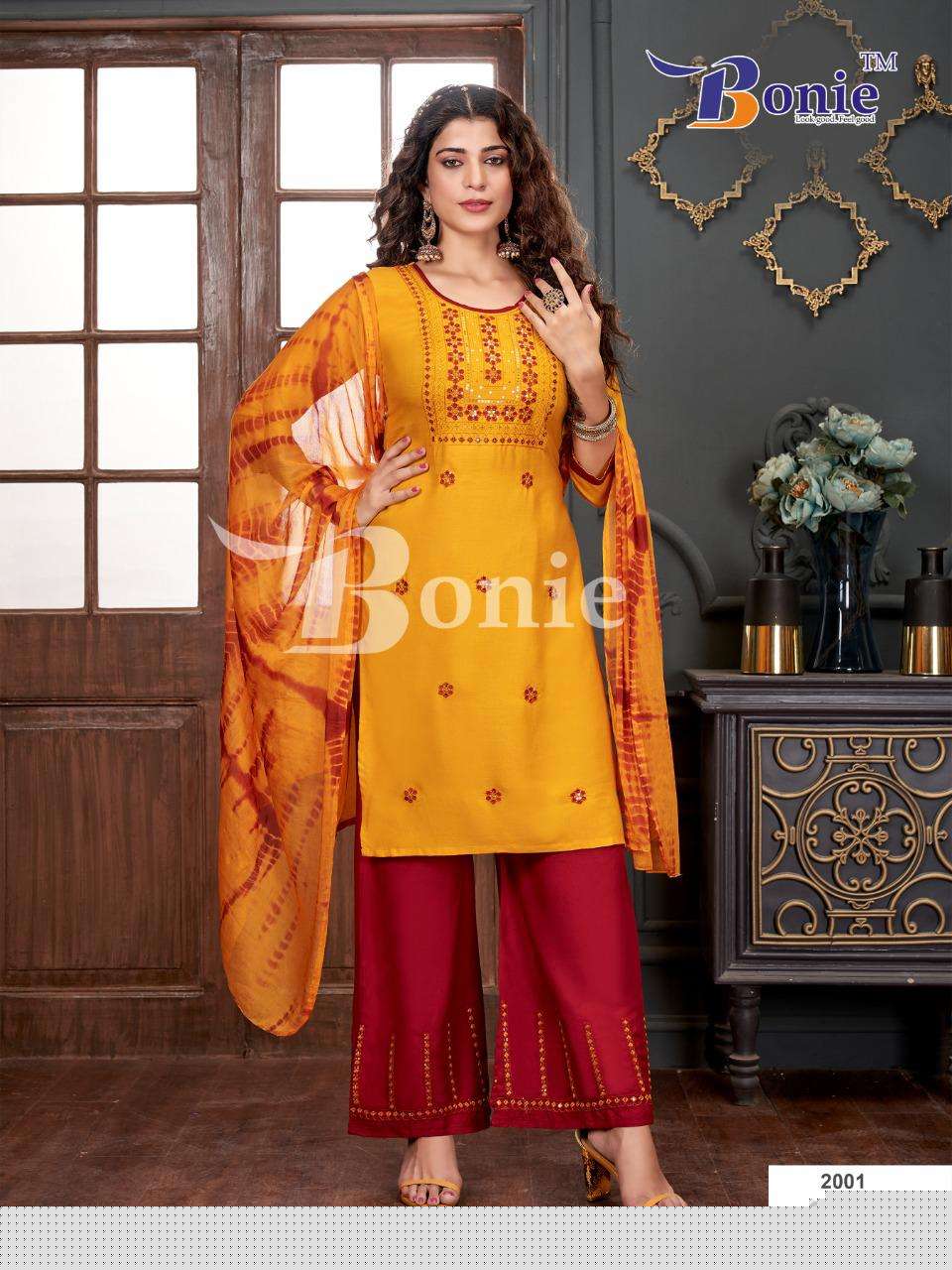 STUTI VOL-2 BY BONIE 2001 TO 2008 SERIES BEAUTIFUL FESTIVE SUITS COLORFUL STYLISH FANCY CASUAL WEAR & ETHNIC WEAR RAYON EMBROIDERED DRESSES AT WHOLESALE PRICE