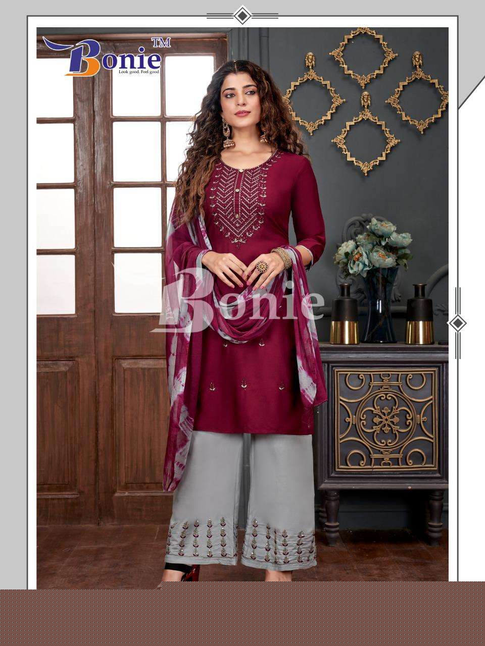 STUTI VOL-2 BY BONIE 2001 TO 2008 SERIES BEAUTIFUL FESTIVE SUITS COLORFUL STYLISH FANCY CASUAL WEAR & ETHNIC WEAR RAYON EMBROIDERED DRESSES AT WHOLESALE PRICE