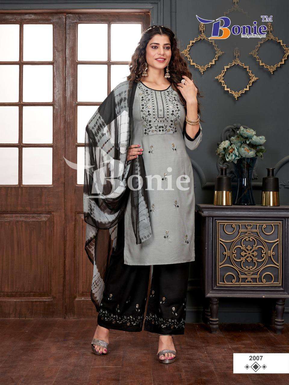 STUTI VOL-2 BY BONIE 2001 TO 2008 SERIES BEAUTIFUL FESTIVE SUITS COLORFUL STYLISH FANCY CASUAL WEAR & ETHNIC WEAR RAYON EMBROIDERED DRESSES AT WHOLESALE PRICE