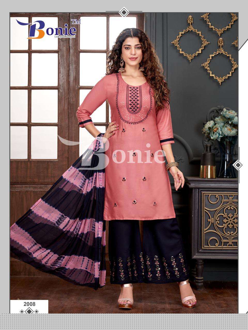 STUTI VOL-2 BY BONIE 2001 TO 2008 SERIES BEAUTIFUL FESTIVE SUITS COLORFUL STYLISH FANCY CASUAL WEAR & ETHNIC WEAR RAYON EMBROIDERED DRESSES AT WHOLESALE PRICE