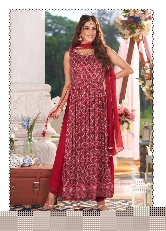 SHANAYA BY TATTVA 01 TO 04 SERIES BEAUTIFUL SUITS STYLISH FANCY COLORFUL PARTY WEAR & OCCASIONAL WEAR PURE VISCOSE GEORGETTE EMBROIDERED DRESSES AT WHOLESALE PRICE