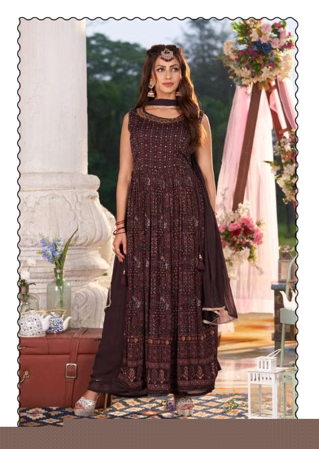 SHANAYA BY TATTVA 01 TO 04 SERIES BEAUTIFUL SUITS STYLISH FANCY COLORFUL PARTY WEAR & OCCASIONAL WEAR PURE VISCOSE GEORGETTE EMBROIDERED DRESSES AT WHOLESALE PRICE