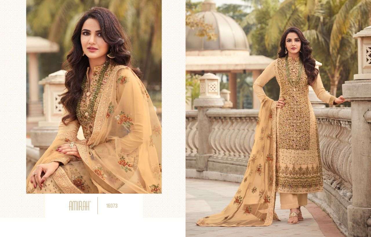 Handloom Vol-2 By Amirah 16071 To 16076 Series Beautiful Suits Stylish Colorful Fancy Casual Wear & Ethnic Wear Pure Viscose Jacquard Embroidered Dresses At Wholesale Price
