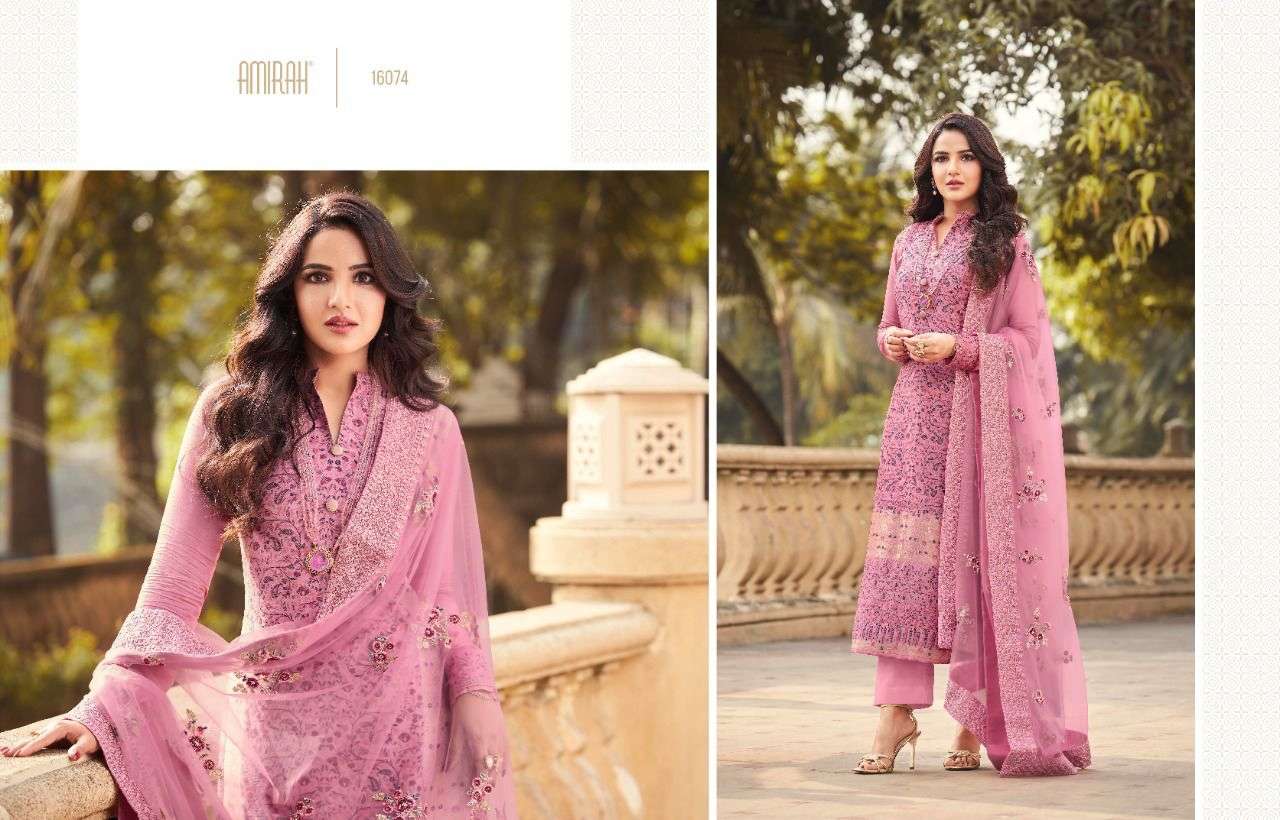 Handloom Vol-2 By Amirah 16071 To 16076 Series Beautiful Suits Stylish Colorful Fancy Casual Wear & Ethnic Wear Pure Viscose Jacquard Embroidered Dresses At Wholesale Price