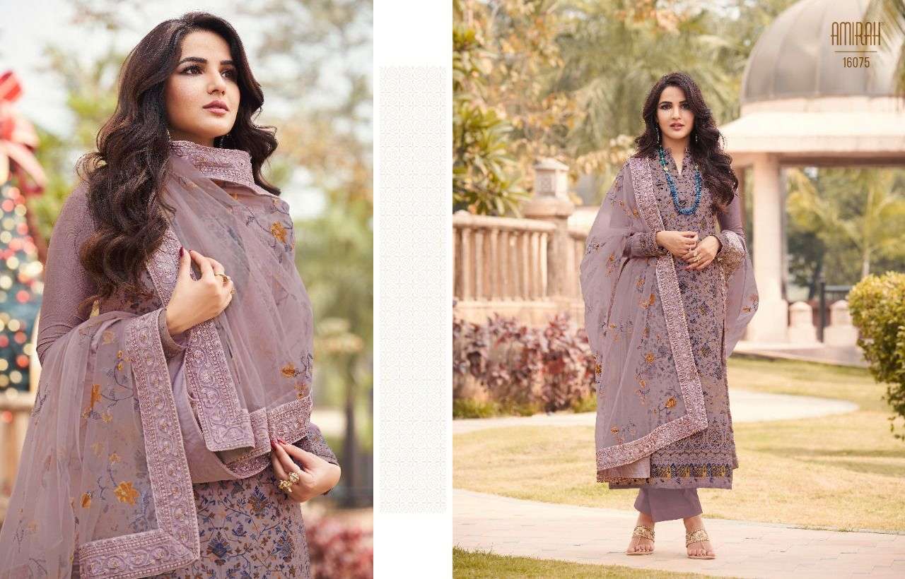 Handloom Vol-2 By Amirah 16071 To 16076 Series Beautiful Suits Stylish Colorful Fancy Casual Wear & Ethnic Wear Pure Viscose Jacquard Embroidered Dresses At Wholesale Price