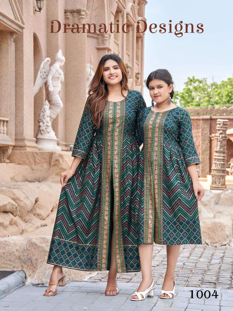 ME AND MOM VOL-5 BY BANWERY FASHION 5001 TO 5010 SERIES DESIGNER STYLISH FANCY COLORFUL BEAUTIFUL PARTY WEAR & ETHNIC WEAR COLLECTION HEAVY RAYON GOWNS AT WHOLESALE PRICE