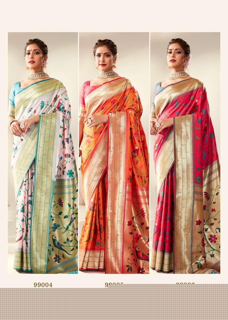 Tanishq Paithani Silk By Rajpath 99001 To 99006 Series Indian Traditional Wear Collection Beautiful Stylish Fancy Colorful Party Wear & Occasional Wear Paithani Silk Sarees At Wholesale Price