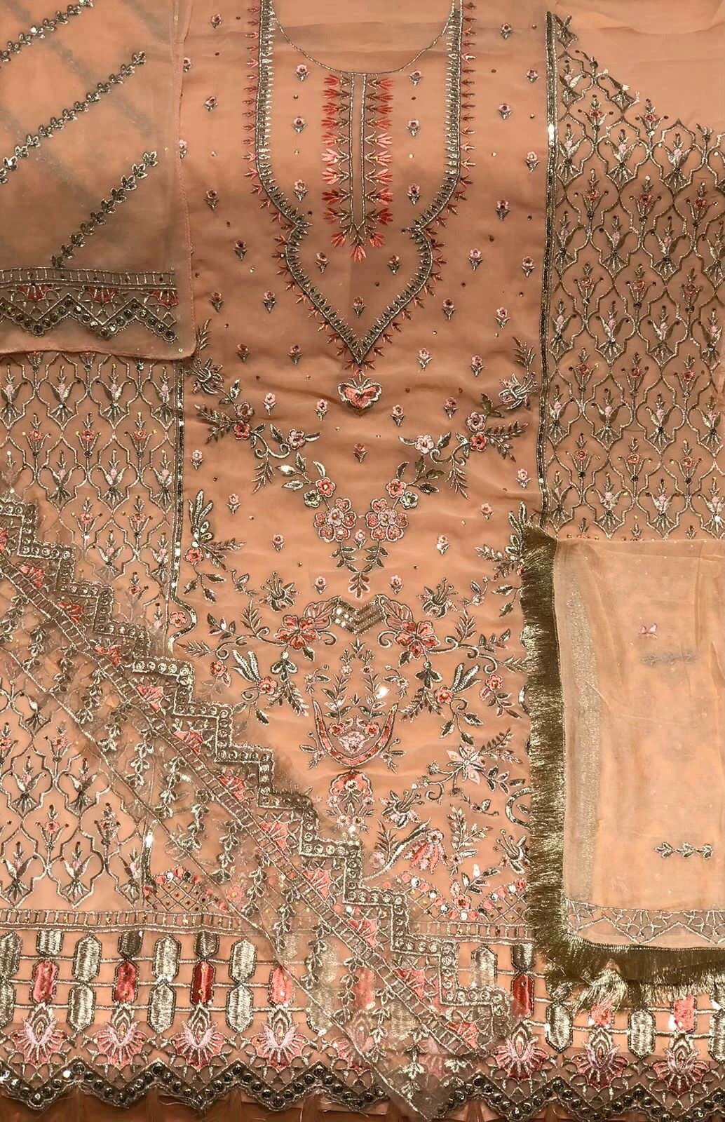 RINAZ HIT DESIGN 41004 BY RINAZ FASHION BEAUTIFUL PAKISTANI SUITS COLORFUL STYLISH FANCY CASUAL WEAR & ETHNIC WEAR FAUX GEORGETTE EMBROIDERED DRESSES AT WHOLESALE PRICE