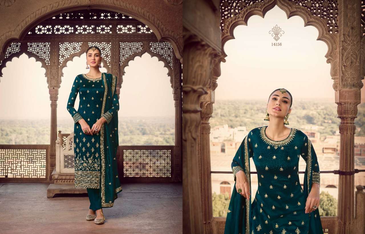 Nargis By Zisa 14151 To 14156 Series Beautiful Suits Colorful Stylish Fancy Casual Wear & Ethnic Wear Silk Georgette Embroidered Dresses At Wholesale Price