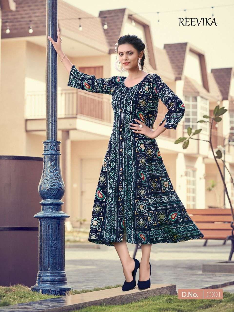 PRINCESS BY REEVIKA 1001 TO 1004 SERIES DESIGNER STYLISH FANCY COLORFUL BEAUTIFUL PARTY WEAR & ETHNIC WEAR COLLECTION RAYON PRINT KURTIS AT WHOLESALE PRICE