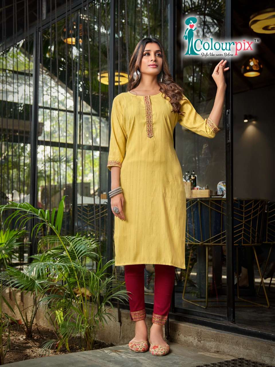 FASHION QUEEN VOL-1 BY COLOURPIX 1001 TO 1006 SERIES DESIGNER STYLISH FANCY COLORFUL BEAUTIFUL PARTY WEAR & ETHNIC WEAR COLLECTION RAYON LYCRA KURTIS WITH BOTTOM AT WHOLESALE PRICE