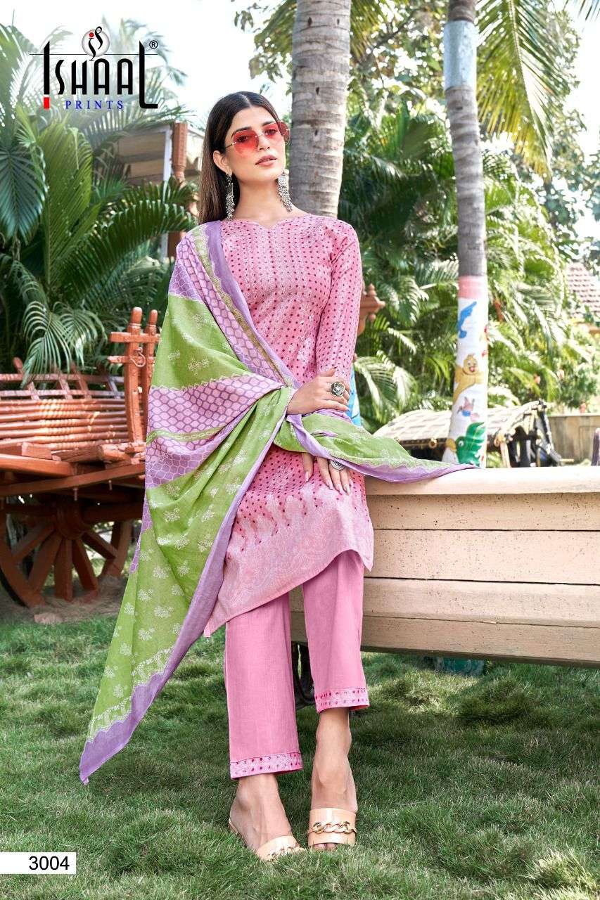 KESARIYA VOL-3 BY ISHAAL PRINTS 3001 TO 3010 SERIES DESIGNER WEDDING COLLECTION BEAUTIFUL STYLISH FANCY COLORFUL PARTY WEAR & OCCASIONAL WEAR PURE LAWN DRESSES AT WHOLESALE PRICE