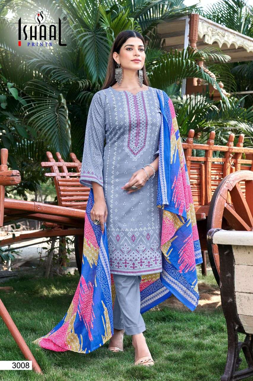 KESARIYA VOL-3 BY ISHAAL PRINTS 3001 TO 3010 SERIES DESIGNER WEDDING COLLECTION BEAUTIFUL STYLISH FANCY COLORFUL PARTY WEAR & OCCASIONAL WEAR PURE LAWN DRESSES AT WHOLESALE PRICE