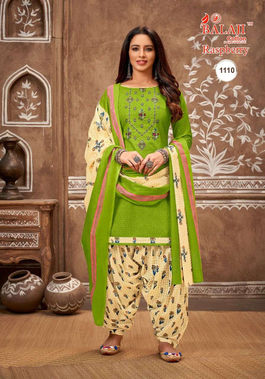 RASPBERRY VOL-11 BY BALAJI COTTON 1101 TO 1112 SERIES BEAUTIFUL SUITS STYLISH FANCY COLORFUL PARTY WEAR & OCCASIONAL WEAR HEAVY COTTON PRINT DRESSES AT WHOLESALE PRICE