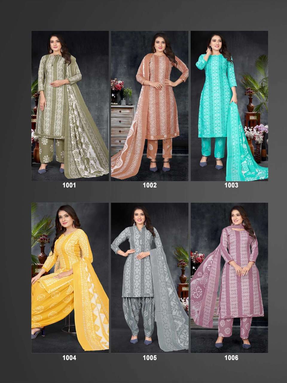 BANDHEJ BY SHREE SHANTI CREATION 1001 TO 1012 SERIES BEAUTIFUL SUITS COLORFUL STYLISH FANCY CASUAL WEAR & ETHNIC WEAR HEAVY COTTON PRINT DRESSES AT WHOLESALE PRICE