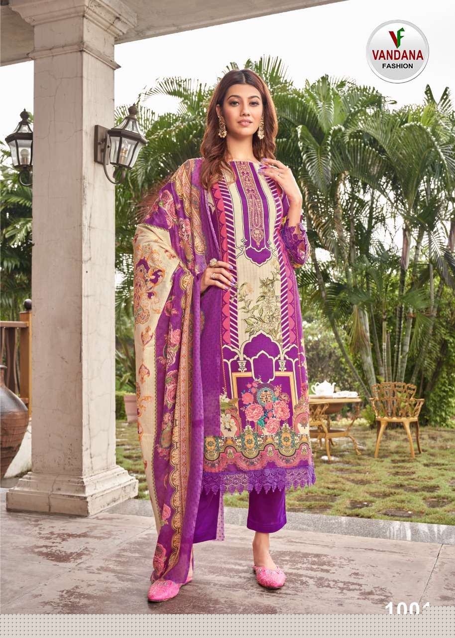 MUMTAZ BY VANDANA 1001 TO 1010 SERIES BEAUTIFUL SUITS COLORFUL STYLISH FANCY CASUAL WEAR & ETHNIC WEAR PURE COTTON PRINT DRESSES AT WHOLESALE PRICE