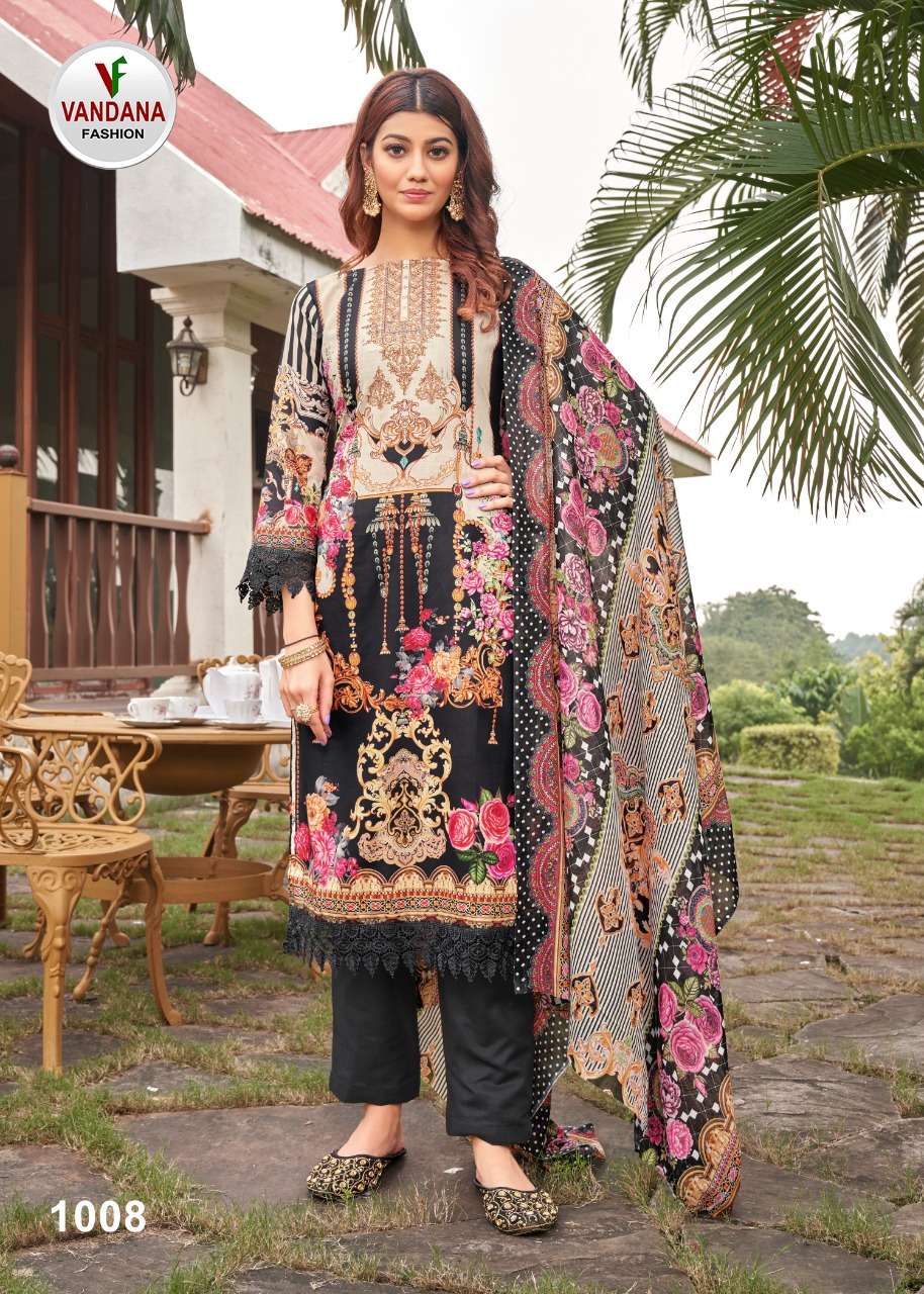 MUMTAZ BY VANDANA 1001 TO 1010 SERIES BEAUTIFUL SUITS COLORFUL STYLISH FANCY CASUAL WEAR & ETHNIC WEAR PURE COTTON PRINT DRESSES AT WHOLESALE PRICE