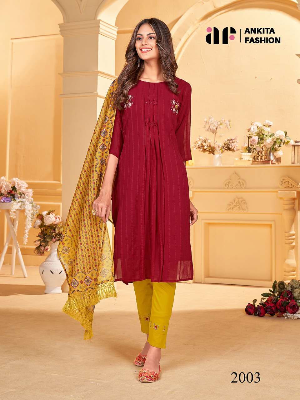 SARGUN BY ANKITA FASHION 2001 TO 2006 SERIES BEAUTIFUL SUITS COLORFUL STYLISH FANCY CASUAL WEAR & ETHNIC WEAR GEORGETTE EMBROIDERED DRESSES AT WHOLESALE PRICE
