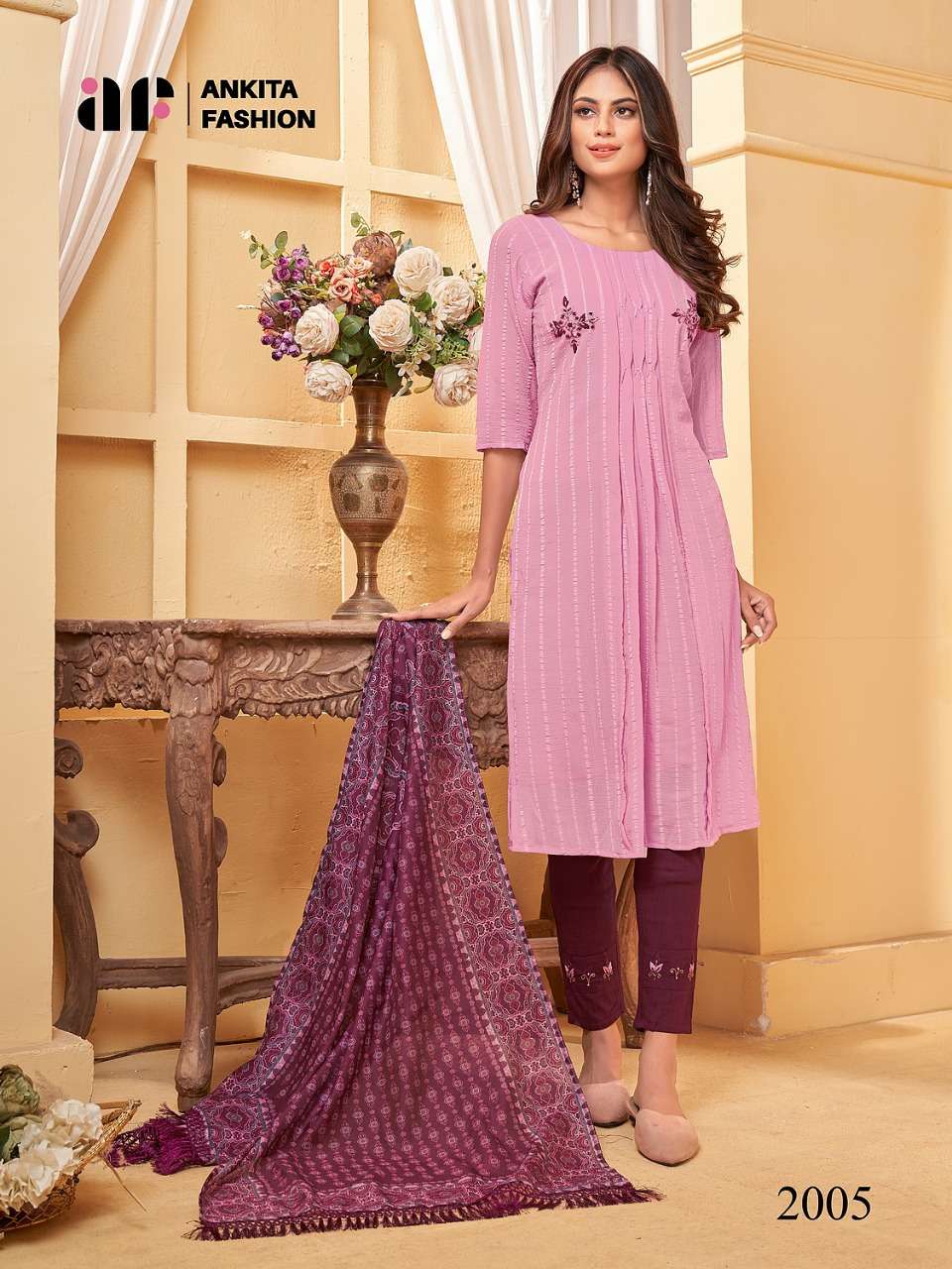 SARGUN BY ANKITA FASHION 2001 TO 2006 SERIES BEAUTIFUL SUITS COLORFUL STYLISH FANCY CASUAL WEAR & ETHNIC WEAR GEORGETTE EMBROIDERED DRESSES AT WHOLESALE PRICE