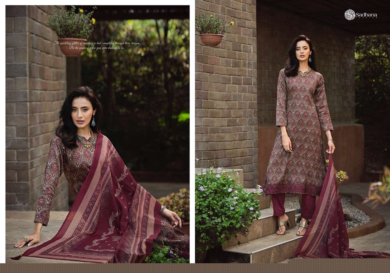 ELAN BY SADHANA FASHION 101 TO 110 SERIES BEAUTIFUL STYLISH SUITS FANCY COLORFUL CASUAL WEAR & ETHNIC WEAR & READY TO WEAR PURE JAM SILK EMBROIDERY DRESSES AT WHOLESALE PRICE